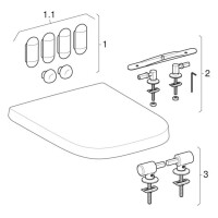 Geberit WC-Sitz RENOVA PLAN mit Absenkautomatik und Quick-Re