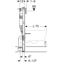 Geberit Duofix Element f. Kinder WWC, 97 cm mit Sigma UP-SPK