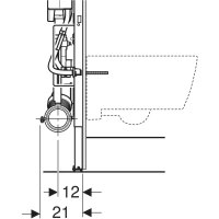Geberit Duofix Element Wand WC 112 cm Si gallery