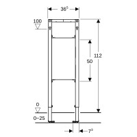 Geberit Duofix Element Stütz- und Haltegriffe 112 cm ba
