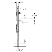 Geberit Duofix Waschtisch Element mit UP-Funktionsbox 130cm 