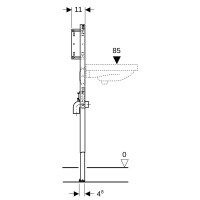 Geberit Duofix Element 112-130cm schmale Ausführung Wan