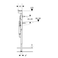 Geberit Duofix Element Geberit One Waschtisch und Wandarmatu