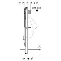 Geberit Duofix Element Urinal 112-130 cm universell 11161600