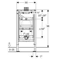 Geberit Duofix Element Urinal 98 cm universell 111617002 2