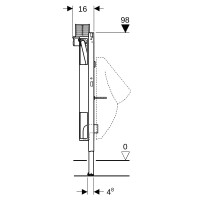 Geberit Duofix Element Urinal 98 cm universell 111617002 3