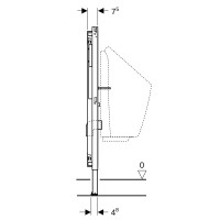 Geberit Duofix Element Urinal 112-130 cm universell für