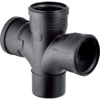 Geberit Silent-PP Doppelabzweig 110mm x 87 grad 390566141
