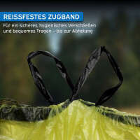 kör4u Gelber Sack mit Zugband, 90 Liter Volumen, 15 &mi