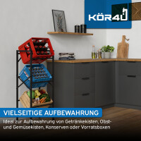 kör4u Getränkekistenregal schwarz 2
