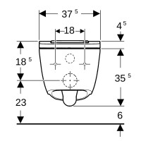 Geberit Dusch-WC AquaClean Sela Square weiß 146250011 