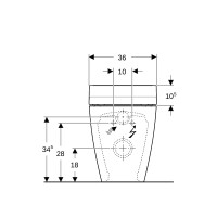 Geberit Stand-WC Geberit AquaClean Tuma Comfort glas wei&szl