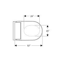 Geberit Stand-WC Geberit AquaClean Tuma Comfort glas wei&szl