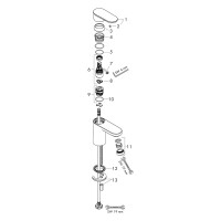 Hansgrohe Einhebel-Waschtischmischer 71580000 6