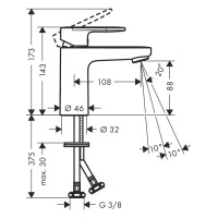 Hansgrohe Einhebel-Waschtischmischer 71580000 7