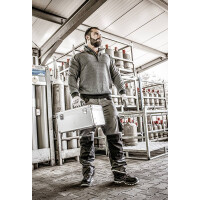 Nitras MOTION TEX PLUS Arbeitspullover grau M 7037 3