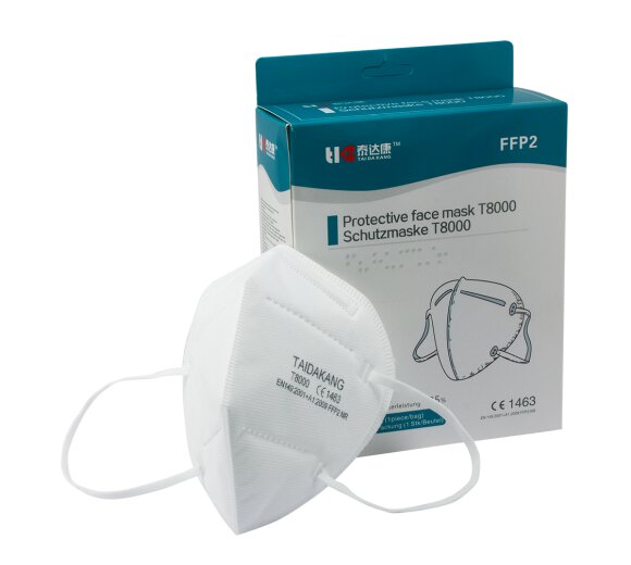 10x zertifizierte FFP 2 Atemschutzmasken weiß