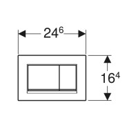 Geberit Betätigungsplatte Sigma 20 (ex Sigma30)  f&uuml