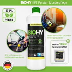 BiOHY KFZ Polster- & Lederpflege, Polsterreiniger, Innenraumpflege 1l BY01030001