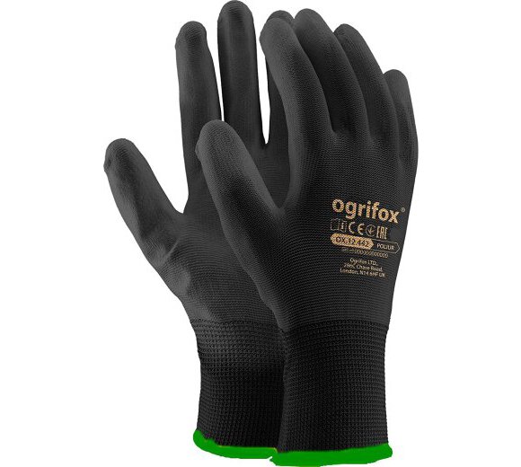 EN 388 Nitras 8810 FLEXIBLE FIT K Arbeitshandschuhe Grau/Schwarz Schutz-Handschuhe für die Arbeit