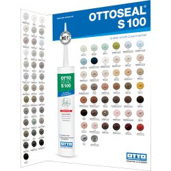 OTTOSEAL S100 Premium-Sanitär-Silikon 300ml C94 silbergrau