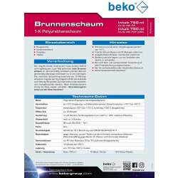 Beko Brunnenschaum 750 ml 280750