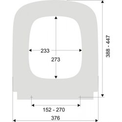 Pagette WC-Sitz Slim DS mit Absenkautomatik und "Klick-o-matik" weiß 795690202