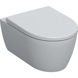 Geberit iCon Wand-WC Tiefspüler spülrandlos Komplett-Set inkl. WC-Sitz, weiß 501664001
