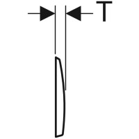 Geberit Betätigungsplatte Kappa50, 2-Mengen-Spülun