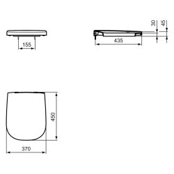 Ideal Standard WC-Sitz Softmood weiß T639101