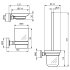 Ideal Standard Accessoires-Paket Iom Toilettenbürstengarnitur Mundglas Seifenschale Silk Black A9245XG