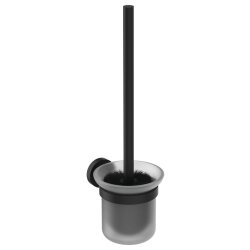 Ideal Standard Accessoires-Paket Iom Toilettenbürstengarnitur Toilettenpapierhalter Handtuchhaken Silk Black A9246XG