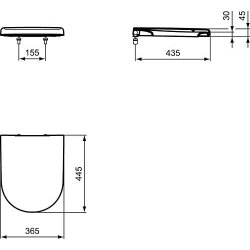 Ideal Standard WC-Sitz Washpoint Softclose weiß R392101