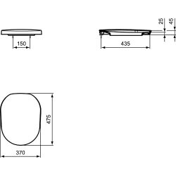 Ideal Standard WC-Sitz Tonic weiß K704701