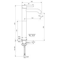 Ideal Standard Waschtischarmatur Ceraline ohne Ablaufgarnitu