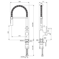 Ideal Standard Küchenarmatur Ceralook Auslauf mit Feder
