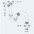 Kunststoff R&ouml;hrengeruchverschluss 1 1/2&quot; x 40/50 mm flexibel, G300232