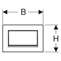Geberit Betätigungsplatte Sigma10 (ex Sigma30) Spü