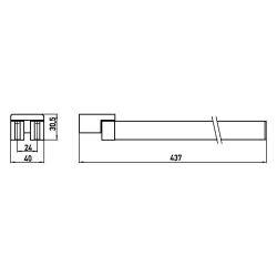 Emco Handtuchhalter loft schwenkbar 2-armig 410mm chrom 055000141