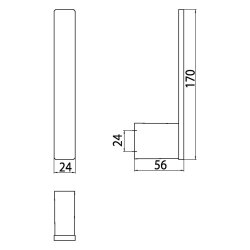 Emco Reservepapierhalter loft 170mm chrom 050500101