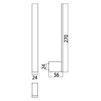 Emco Reservepapierhalter loft 270mm chrom 050500102 2