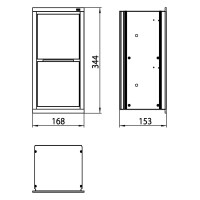 Emco Toilettenpapier-Modul asis 150 4