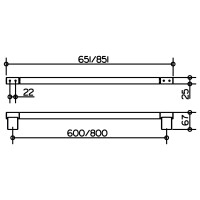 KEUCO Badetuchhalter Plan 800mm chrom 14901010800 2