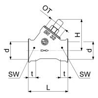Schlösser Rückschlagventil 1210, Schrägsitz m