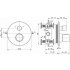 Ideal Standard Thermostat Ceratherm T100 Unterputz chrom A5814AA