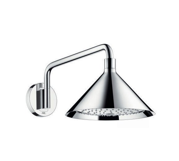 Hansgrohe Kopfbrause Axor 240 2jet DN 15 mit Brausearm designed by Front chrom 26021000