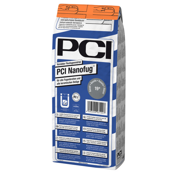 PCI Nanofug Premium Flexfugenmörtel – Hellgrau, 15 Kg, Variabel, Für Fliesen