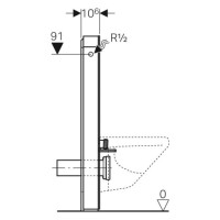 Geberit Monolith Wand-WC-Modul Glas 2
