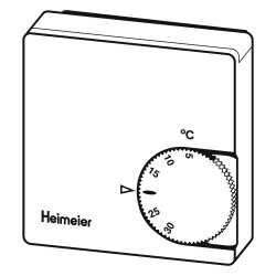 Heimeier Raumthermostat ohne Temperatursenkung 230 V 5-30 °C weiß 1936-00.500