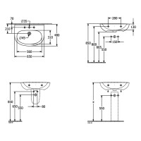 Villeroy & Boch O.Novo Halbsäule 52660001 4